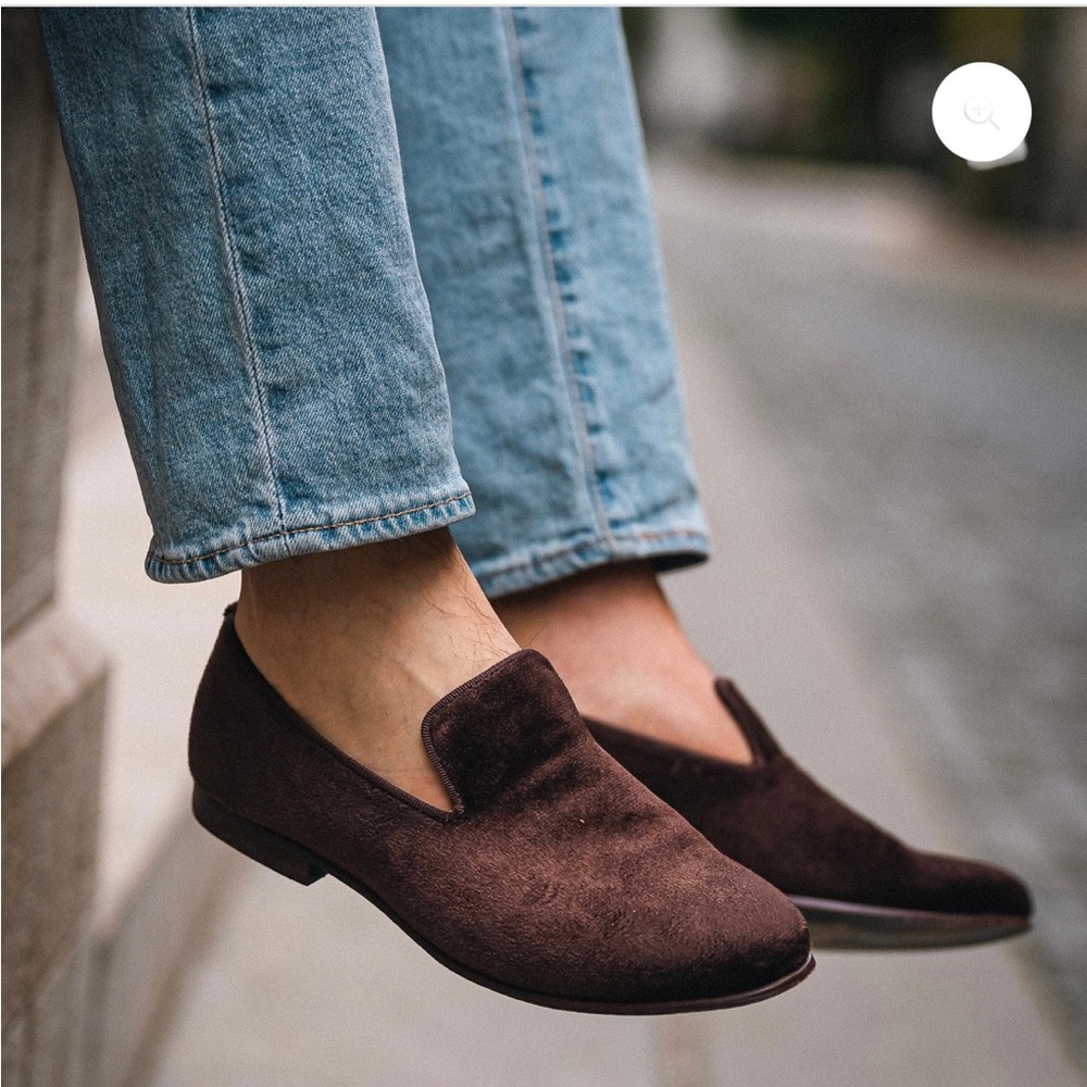 May Anthony Elegant Brown Suede Slip-On Loafers